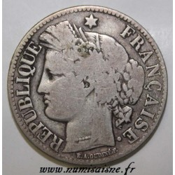 GADOURY 530 - 2 FRANCS 1872 K - Bordeaux - TYPE CÉRÈS - KM 817