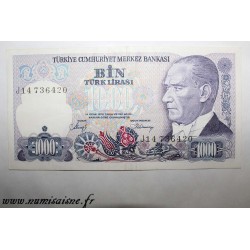 TURKEY - PICK 196 - 1 000 LIRA - L.1970 (1986)