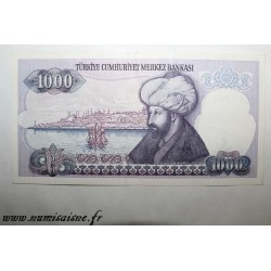 TURKEY - PICK 196 - 1 000 LIRA - L.1970 (1986)