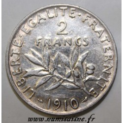 FRANCE  - KM 845 - 2 FRANCS 1910 - TYPE SOWER