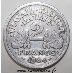 FRANCE - KM 903 - 2 FRANCS 1944 C - Castelsarrasin - TYPE FRENCH STATE