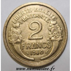 FRANCE - KM 886 - 2 FRANCS 1940 - TYPE MORLON
