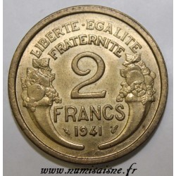 FRANKREICH - KM 886 - 2 FRANCS 1941 - TYP MORLON - 4 OFFEN
