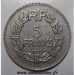 GADOURY 760 - 5 FRANCS 1933 - TYPE LAVRILLIER - KM 888