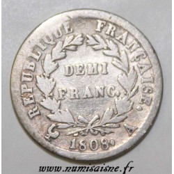 FRANKREICH - KM 680 - 1/2 FRANC 1808 A - Paris - TYP EMPIRE