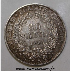 FRANKREICH - KM 834 - 50 CENTIMES 1895 A - Paris - TYP CÉRÈS