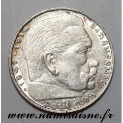 GERMANY - KM 93 - 2 REICHMARK 1938 G - Karlsruhe