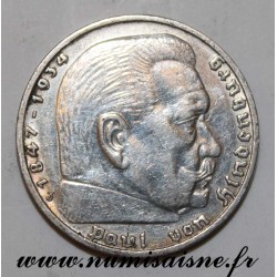 GERMANY - KM 94 - 5 REICHMARK 1937 J - Hamburg