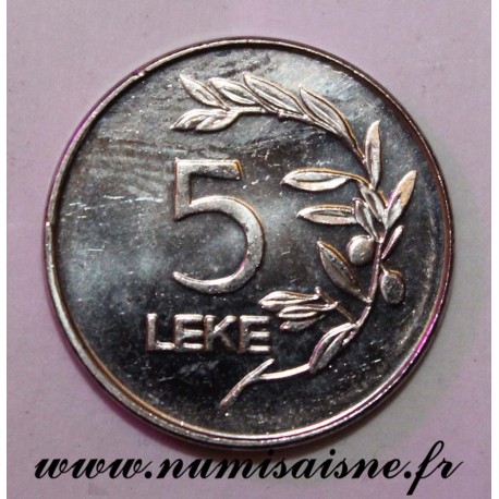 ALBANIA - KM 76 - 5 LEKE 1995