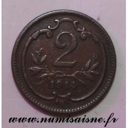 ÖSTERREICH - KM 2801 - 2 HELLER 1914 - FRANZ JOSEPH I