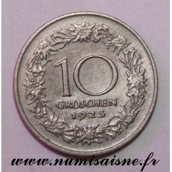 AUSTRIA - KM 2838 - 10 GROSCHEN 1925