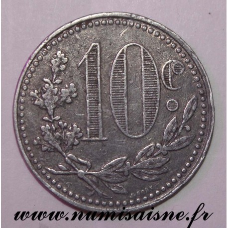 ALGÉRIE - KM TnA5 - 10 CENTIMES 1918 - CHAMBRE DE COMMERCE D'ALGER