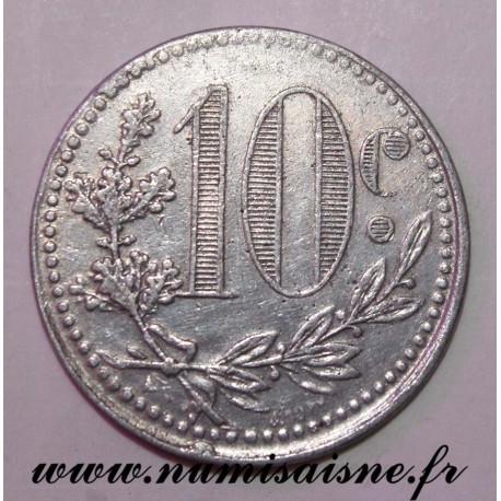 ALGERIA - KM TnA5 - 10 CENTIMES 1919 - COMMERCE CHAMBER OF ALGER