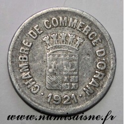 ALGERIEN - KM TnE3 - 25 CENTIMES 1921 - HANDEL KAMMER VON ORAN