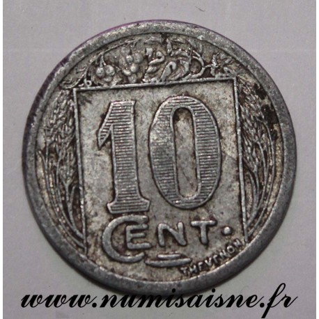 ALGERIA - KM TnD2 - 10 CENTIMES 1922 - COMMERCE CHAMBER OF CONSTANTINE