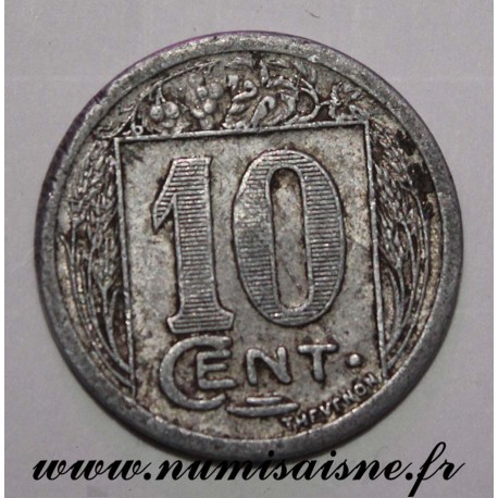 ALGÉRIE - KM TnD2 - 10 CENTIMES 1922 - CHAMBRE DE COMMERCE DE CONSTANTINE