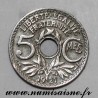 FRANKREICH - KM 875 - 5 CENTIMES 1921 - TYP LINDAUER