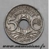 GADOURY 170 - 5 CENTIMES 1920 - TYPE LINDAUER - KM 875