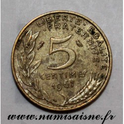 FRANCE - KM 933 - 5 CENTIMES 1967 - TYPE MARIANNE
