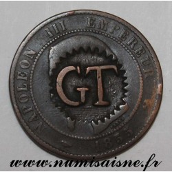 GADOURY 248 - 10 CENTIMES 1855 B - Rouen - TYPE NAPOLÉON III - GT - SATIRIQUE - KM 771