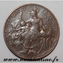 GADOURY 277 - 10 CENTIMES 1913 - TYPE DUPUIS - KM 843