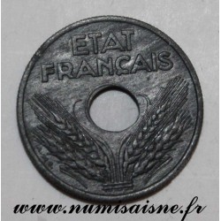 FRANCE - KM 898 - 10 CENTIMES 1943 - TYPE FRENCH STATE - LARGE MODULE