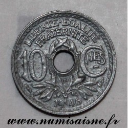 FRANCE - KM 906 - 10 CENTIMES 1946 B - Beaumont le Roger - TYPE LINDAUER