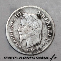 GADOURY 309 - 20 CENTIMES 1867 BB - Strasbourg - TYPE NAPOLÉON III - KM 808