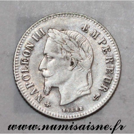 FRANCE - KM 805 - 20 CENTIMES 1866 A - Paris - TYPE NAPOLÉON III