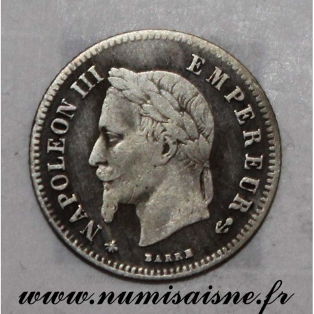 FRANCE - KM 805 - 20 CENTIMES 1866 A - Paris - TYPE NAPOLÉON III