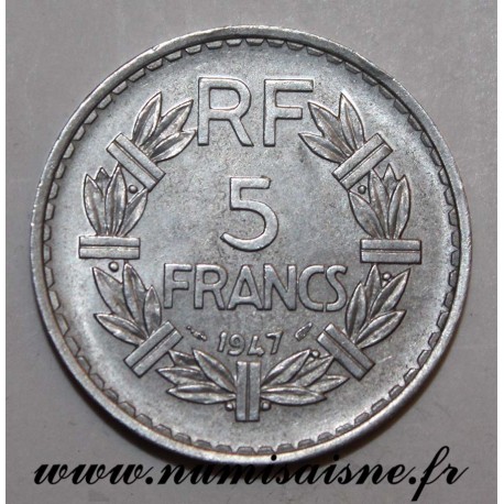 FRANCE - KM 888 - 5 FRANCS 1947 - TYPE LAVRILLIER - 9 Closed