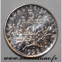 FRANCE - KM 926a - 5 FRANCS 1993 - TYPE SOWER