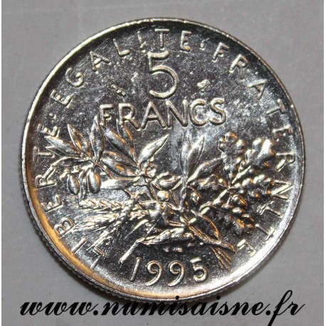 FRANKREICH - KM 926a - 5 FRANCS 1995 - TYP SÄMANN