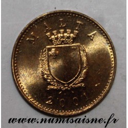 MALTA - KM 93 - 1 CENT 2001