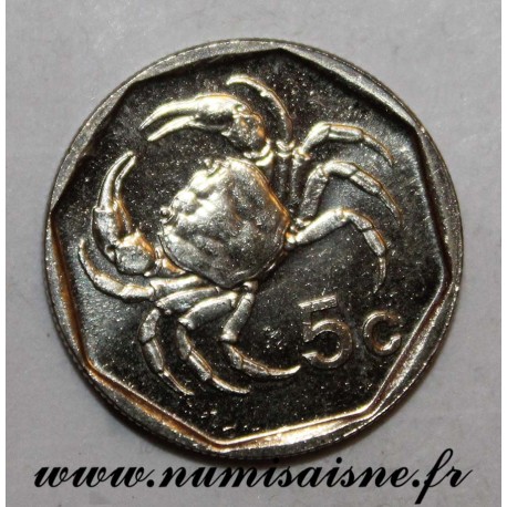 MALTE - KM 95 - 5 CENTS 2001