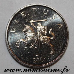 LITHUANIA -  KM 111 - 1 LITAS 2001