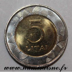 LITHUANIA -  KM 113 - 5 LITAI 1999