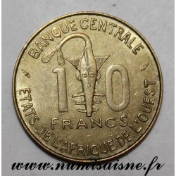 WEST AFRICAN STATES -  KM 1a - 10 FRANCS 1981