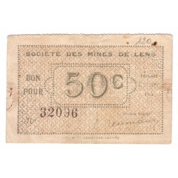 62300 - LENS - 50 CENTIMES...