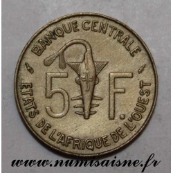 WEST AFRICAN STATES -  KM 2a - 5 FRANCS 1976