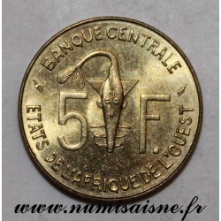 WEST AFRICAN STATES -  KM 2a - 5 FRANCS 1977