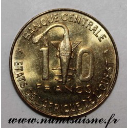 WEST AFRICAN STATES -  KM 1a - 10 FRANCS 1978