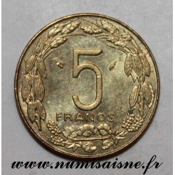 CENTRAL AFRICAN STATES - KM 7 - 5 FRANCS 1981
