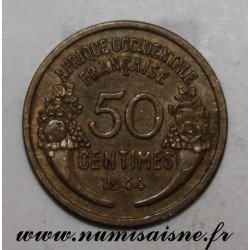 FRENCH WEST AFRICA - KM 1 - 50 CENTIMES 1944