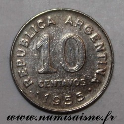 ARGENTINA - KM 51 - 10 CENTAVOS 1955
