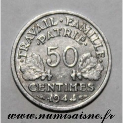 GADOURY 425 - 50 CENTIMES 1944 B - Beaumont le Roger - TYPE BAZOR - KM 914