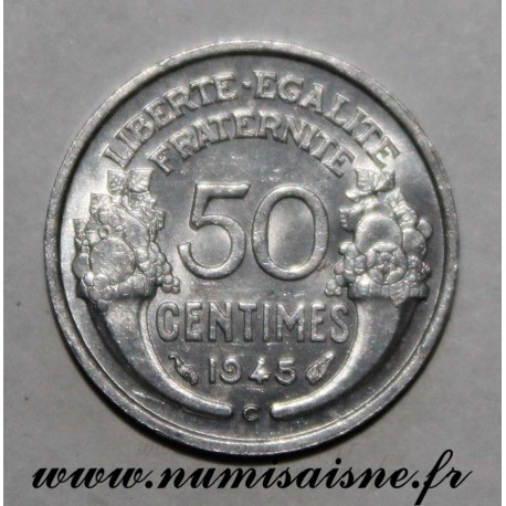 FRANCE - KM 894 - 50 CENTIMES 1945 C - Castelsarrasin - TYPE MORLON