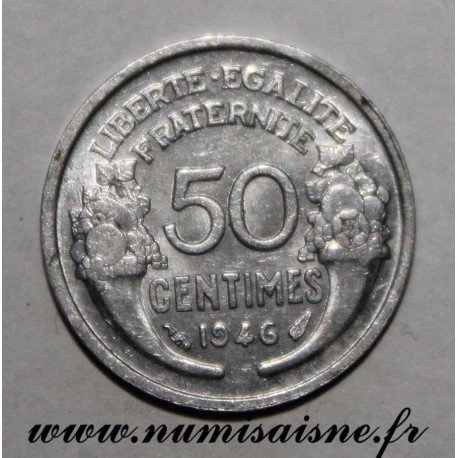 FRANCE - KM 894 - 50 CENTIMES 1946 - TYPE MORLON