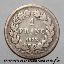 FRANCE - KM 748 - 1 FRANC 1832 A - Paris - TYPE LOUIS PHILIPPE 1st