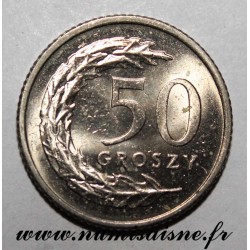 POLOGNE - Y 281 - 50 GROSZY 1992